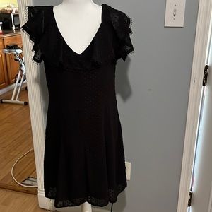 Black dress with v neck line small dress